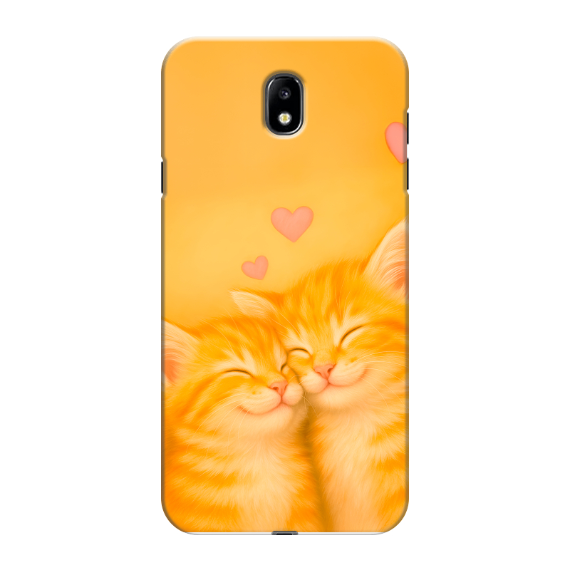 Силиконовый противоударный чехол на Samsung Galaxy J7 (2017) с принтом Милые котята Силиконовый противоударный чехол на Samsung Galaxy J7 (2017) с принтом Милые котята