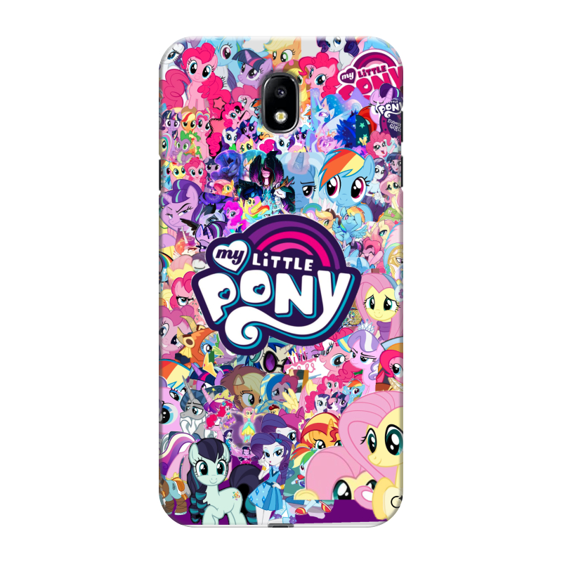 Силиконовый противоударный чехол на Samsung Galaxy J7 (2017) с принтом My little pony Дружба чудо Силиконовый противоударный чехол на Samsung Galaxy J7 (2017) с принтом My little pony Дружба чудо