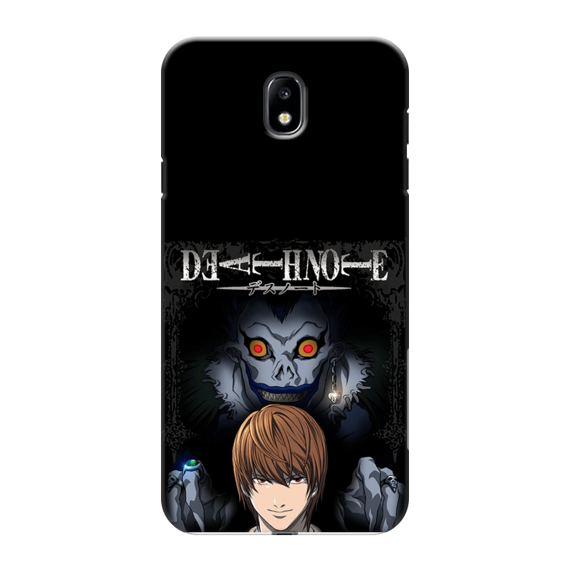 Силиконовый противоударный чехол на Samsung Galaxy J7 (2017) с принтом Death note Тетрадь смерти Силиконовый противоударный чехол на Samsung Galaxy J7 (2017) с принтом Death note Тетрадь смерти