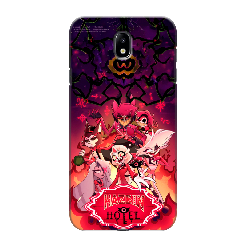 Пластиковый чехол на Samsung Galaxy J7 (2017) с принтом Hazbin Hotel Отель Хазбин Пластиковый чехол на Samsung Galaxy J7 (2017) с принтом Hazbin Hotel Отель Хазбин