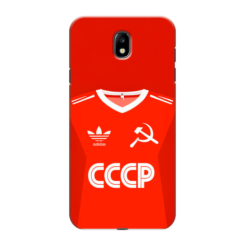 Пластиковый чехол на Samsung Galaxy J7 (2017) с принтом Флаг Герб СССР Пластиковый чехол на Samsung Galaxy J7 (2017) с принтом Флаг Герб СССР