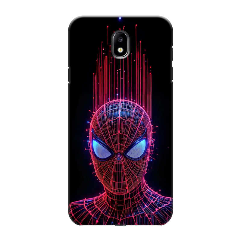 Пластиковый чехол на Samsung Galaxy J7 (2017) с принтом Spiderman Человек паук Пластиковый чехол на Samsung Galaxy J7 (2017) с принтом Spiderman Человек паук