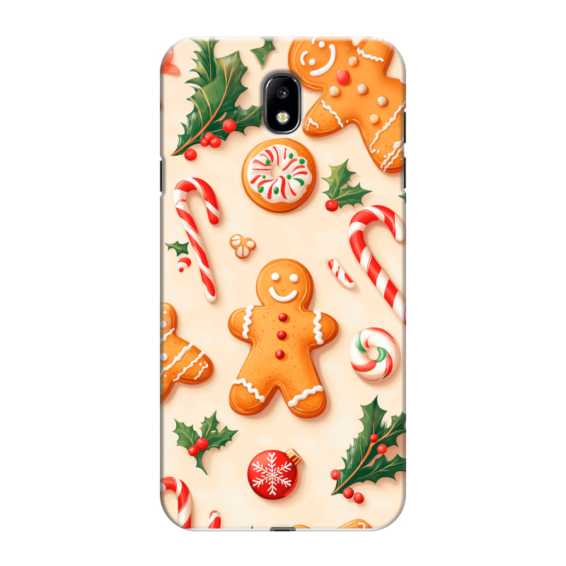 Пластиковый чехол на Samsung Galaxy J7 (2017) с принтом Новый год Пластиковый чехол на Samsung Galaxy J7 (2017) с принтом Новый год