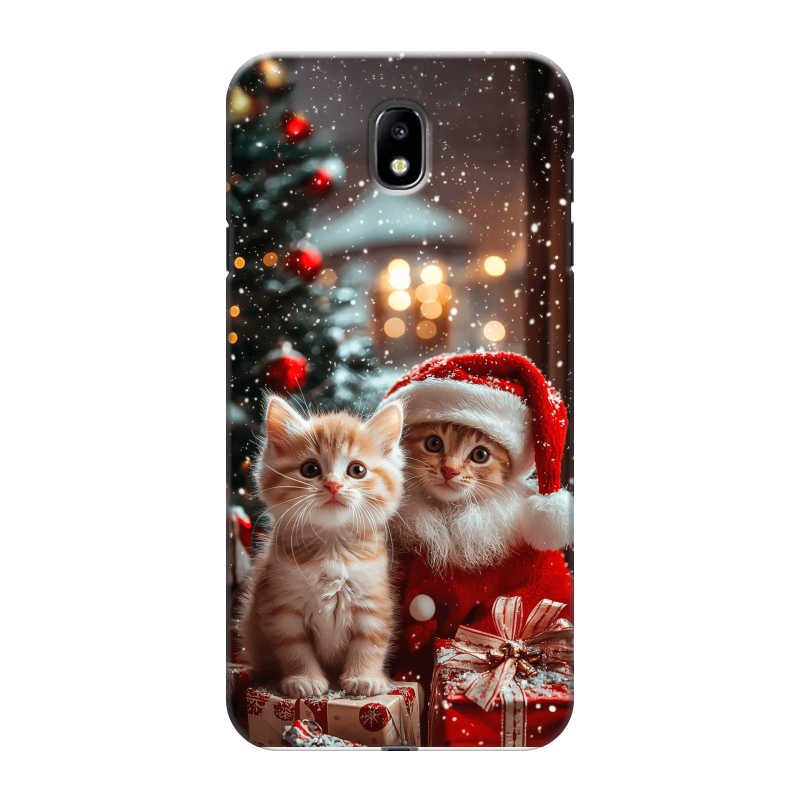 Пластиковый чехол на Samsung Galaxy J7 (2017) с принтом Новый год Пластиковый чехол на Samsung Galaxy J7 (2017) с принтом Новый год