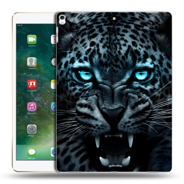 Силиконовый чехол на планшета Ipad Pro 12.9 (2017) с принтом Темный леопард Силиконовый чехол на планшета Ipad Pro 12.9 (2017) с принтом Темный леопард