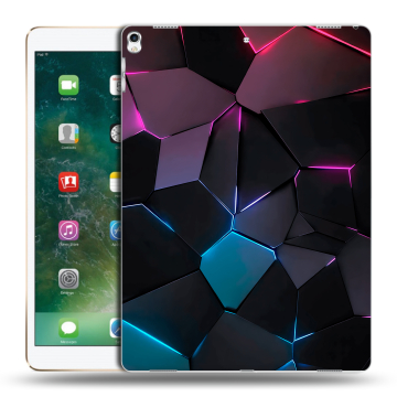 Силиконовый чехол на планшета Ipad Pro 12.9 (2017) с принтом Геометрия неона Силиконовый чехол на планшета Ipad Pro 12.9 (2017) с принтом Геометрия неона
