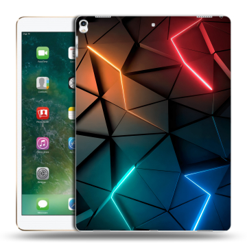 Силиконовый чехол на планшета Ipad Pro 12.9 (2017) с принтом Абстракция неон Силиконовый чехол на планшета Ipad Pro 12.9 (2017) с принтом Абстракция неон