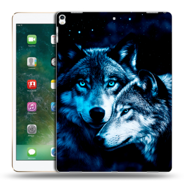 Силиконовый чехол на планшета Ipad Pro 12.9 (2017) с принтом Волки Силиконовый чехол на планшета Ipad Pro 12.9 (2017) с принтом Волки