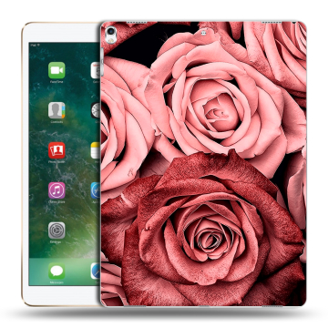 Силиконовый чехол на планшета Ipad Pro 12.9 (2017) с принтом Цветы розы Силиконовый чехол на планшета Ipad Pro 12.9 (2017) с принтом Цветы розы