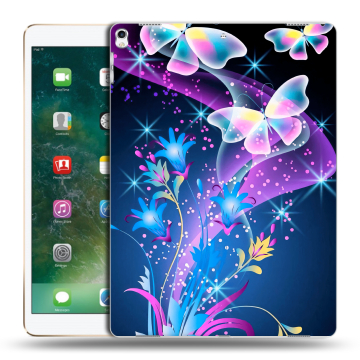 Силиконовый чехол на Ipad Pro 12.9 (2017) с принтом Бабочки