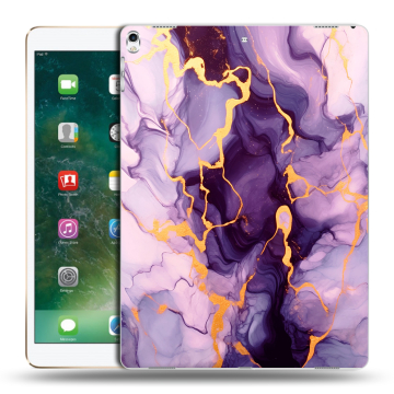 Силиконовый чехол на Ipad Pro 12.9 (2017) с принтом Мрамор