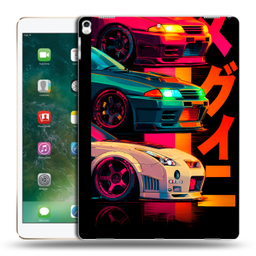 Силиконовый чехол на Ipad Pro 12.9 (2017) с принтом Гоночные машины