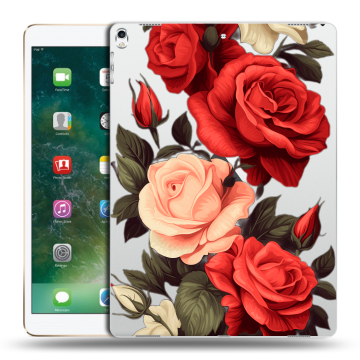 Силиконовый чехол на Ipad Pro 12.9 (2017) с принтом Розы Силиконовый чехол на Ipad Pro 12.9 (2017) с принтом Розы