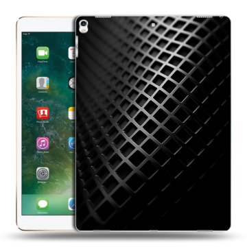 Силиконовый чехол на Ipad Pro 12.9 (2017) с принтом Текстура металла