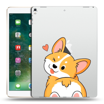 Силиконовый чехол на Ipad Pro 12.9 (2017) с принтом Корги Силиконовый чехол на Ipad Pro 12.9 (2017) с принтом Корги