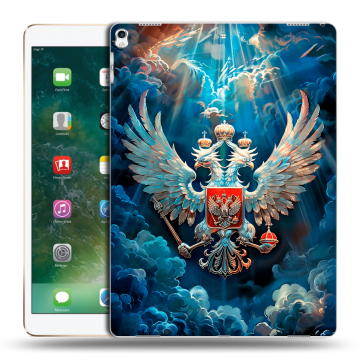 Силиконовый чехол на Ipad Pro 12.9 (2017) с принтом Герб флаг России Силиконовый чехол на Ipad Pro 12.9 (2017) с принтом Герб флаг России