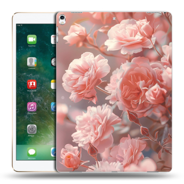 Силиконовый чехол на Ipad Pro 12.9 (2017) с принтом Розовые розы Силиконовый чехол на Ipad Pro 12.9 (2017) с принтом Розовые розы