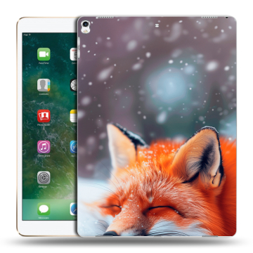 Силиконовый чехол на Ipad Pro 12.9 (2017) с принтом лиса Силиконовый чехол на Ipad Pro 12.9 (2017) с принтом лиса