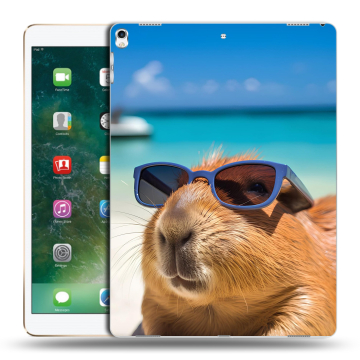 Силиконовый чехол на Ipad Pro 12.9 (2017) с принтом Капибара