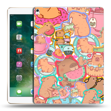 Силиконовый чехол на Ipad Pro 12.9 (2017) с принтом капибары