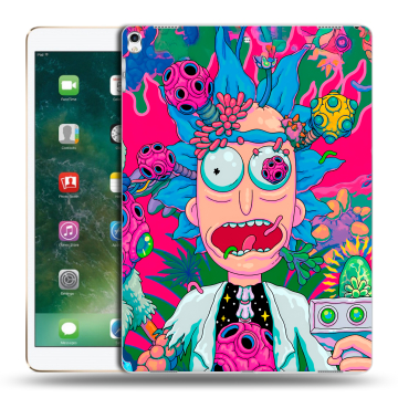 Силиконовый чехол на Ipad Pro 12.9 (2017) с принтом Рик и Морти Rick Morty Силиконовый чехол на Ipad Pro 12.9 (2017) с принтом Рик и Морти Rick Morty