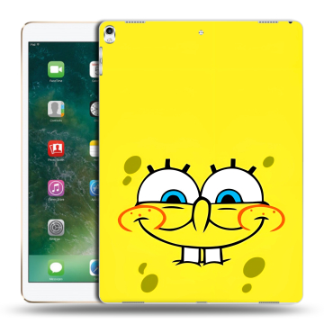 Силиконовый чехол на Ipad Pro 12.9 (2017) с принтом спанчбоб спанч боб