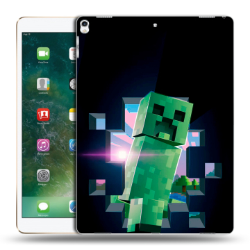Силиконовый чехол на Ipad Pro 12.9 (2017) с принтом Майнкрафт Minecraft Силиконовый чехол на Ipad Pro 12.9 (2017) с принтом Майнкрафт Minecraft