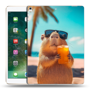 Силиконовый чехол на Ipad Pro 12.9 (2017) с принтом Капибара