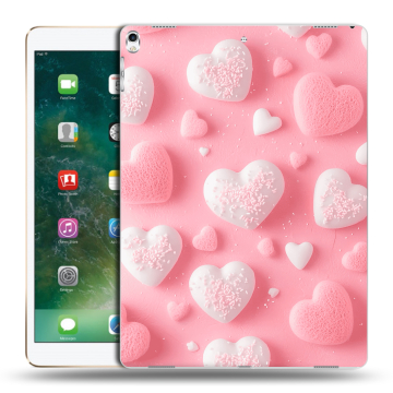 Силиконовый чехол на Ipad Pro 12.9 (2017) с принтом Сердечки