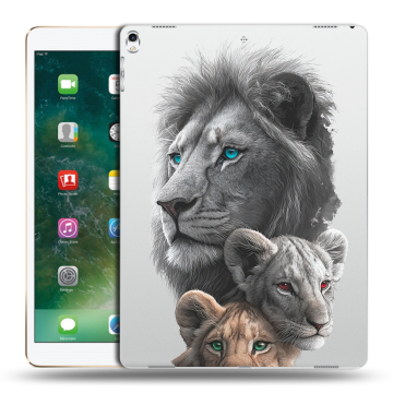 Силиконовый чехол на Ipad Pro 12.9 (2017) с принтом Львы Силиконовый чехол на Ipad Pro 12.9 (2017) с принтом Львы