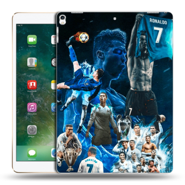 Силиконовый чехол на Ipad Pro 12.9 (2017) с принтом Реал Роналдо Силиконовый чехол на Ipad Pro 12.9 (2017) с принтом Реал Роналдо