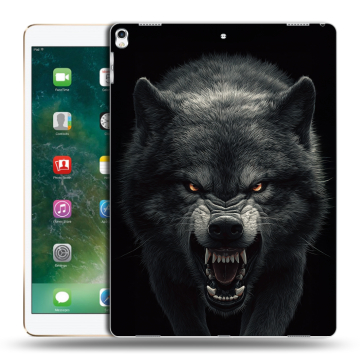 Силиконовый чехол на Ipad Pro 12.9 (2017) с принтом Волк