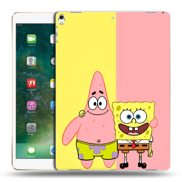 Силиконовый чехол на Ipad Pro 12.9 (2017) с принтом Спанч боб Спанчбоб