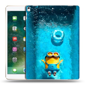 Силиконовый чехол на Ipad Pro 12.9 (2017) с принтом Миньоны Силиконовый чехол на Ipad Pro 12.9 (2017) с принтом Миньоны