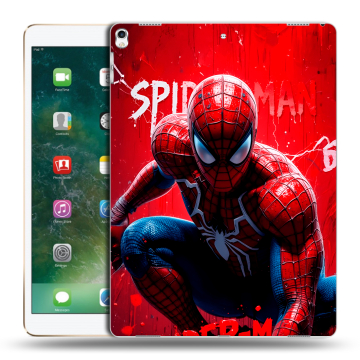 Силиконовый чехол на Ipad Pro 12.9 (2017) с принтом Spiderman Человек паук Силиконовый чехол на Ipad Pro 12.9 (2017) с принтом Spiderman Человек паук