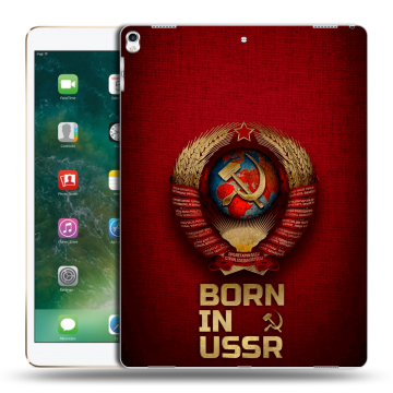 Силиконовый чехол на Ipad Pro 12.9 (2017) с принтом Флаг Герб СССР Силиконовый чехол на Ipad Pro 12.9 (2017) с принтом Флаг Герб СССР