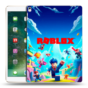 Силиконовый чехол на Ipad Pro 12.9 (2017) с принтом Roblox Роблокс