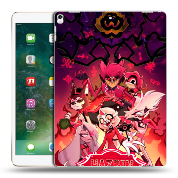 Силиконовый чехол на Ipad Pro 12.9 (2017) с принтом Hazbin Hotel Отель Хазбин