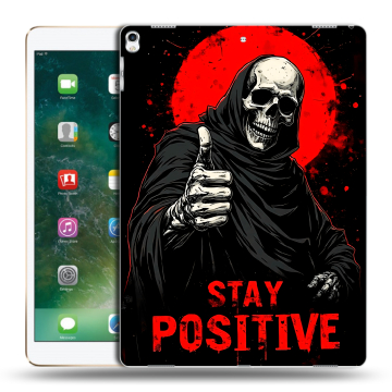 Силиконовый чехол на Ipad Pro 12.9 (2017) с принтом смешной скелет Силиконовый чехол на Ipad Pro 12.9 (2017) с принтом смешной скелет