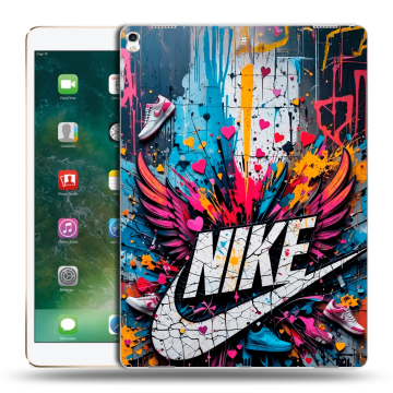 Силиконовый чехол на Ipad Pro 12.9 (2017) с принтом Nike Найк