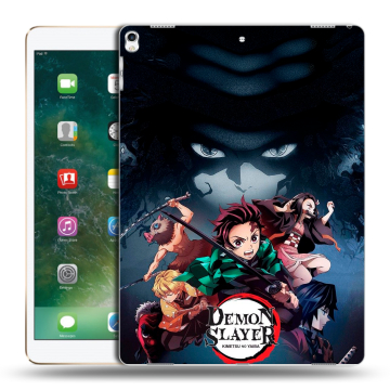 Силиконовый чехол на Ipad Pro 12.9 (2017) с принтом Demon Slayer Клинок рассекающий демонов