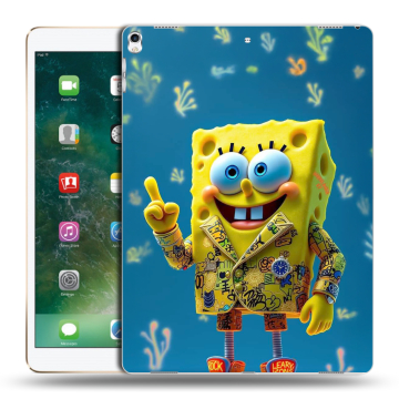 Силиконовый чехол на Ipad Pro 12.9 (2017) с принтом Спанч боб Спанчбоб Силиконовый чехол на Ipad Pro 12.9 (2017) с принтом Спанч боб Спанчбоб