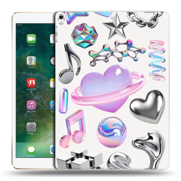 Силиконовый чехол на Ipad Pro 12.9 (2017) с принтом Y2K Силиконовый чехол на Ipad Pro 12.9 (2017) с принтом Y2K