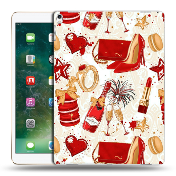 Силиконовый чехол на Ipad Pro 12.9 (2017) с принтом Новый год Силиконовый чехол на Ipad Pro 12.9 (2017) с принтом Новый год