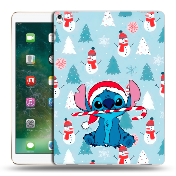 Силиконовый чехол на Ipad Pro 12.9 (2017) с принтом Стич Новый год