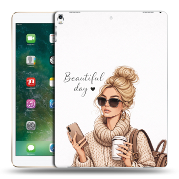 Силиконовый чехол на Ipad Pro 12.9 (2017) с принтом женский