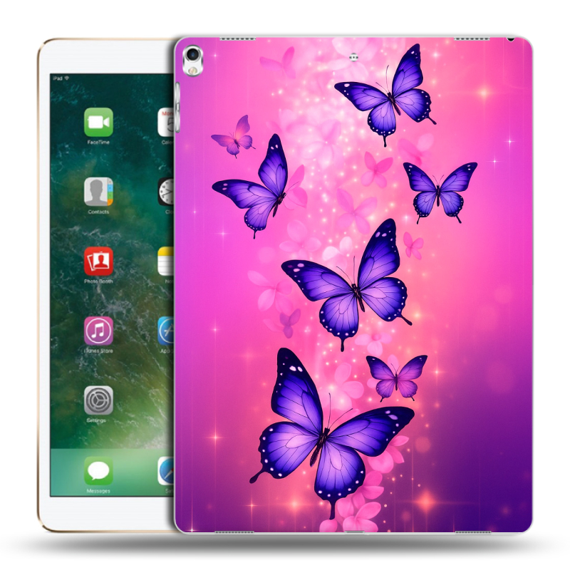 Силиконовый чехол на Ipad Pro 12.9 (2017) с принтом Бабочки Силиконовый чехол на Ipad Pro 12.9 (2017) с принтом Бабочки