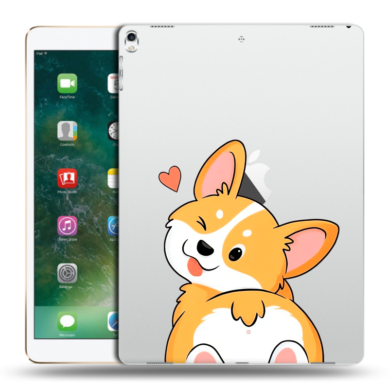 Силиконовый чехол на Ipad Pro 12.9 (2017) с принтом Корги Силиконовый чехол на Ipad Pro 12.9 (2017) с принтом Корги