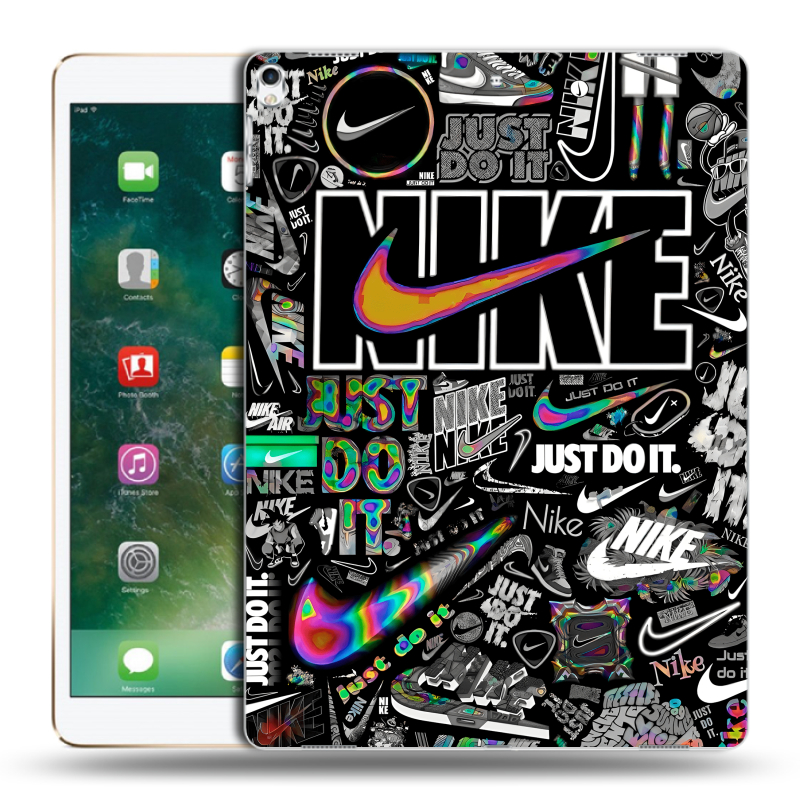 Силиконовый чехол на Ipad Pro 12.9 (2017) с принтом Найк Силиконовый чехол на Ipad Pro 12.9 (2017) с принтом Найк