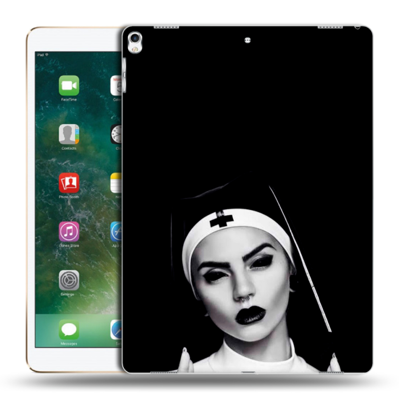 Силиконовый чехол на Ipad Pro 12.9 (2017) с принтом монашка Силиконовый чехол на Ipad Pro 12.9 (2017) с принтом монашка